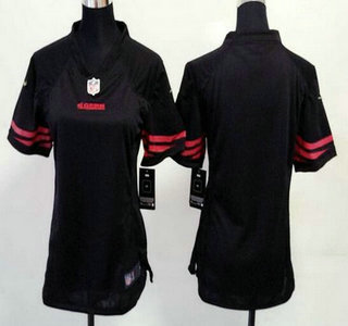 Women's San Francisco 49ers Blank Black Alternate 2015 NFL Nike Game Jersey