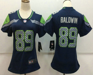 Women's Seattle Seahawks #89 Doug Baldwin Navy Blue 2017 Vapor Untouchable Stitched NFL Nike Limited Jersey