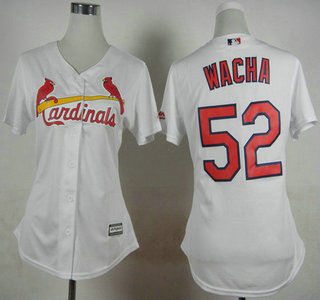 Women's St. Louis Cardinals #52 Michael Wacha 2015 White Jersey