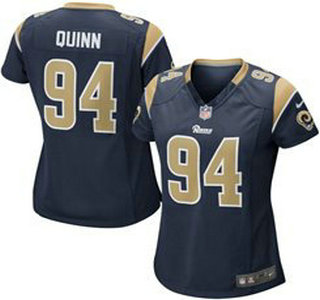 Women's St. Louis Rams #94 Robert Quinn Navy Blue Team Color NFL Nike Game Jersey
