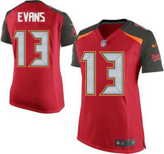 Women's Tampa Bay Buccaneers #13 Mike Evans Red Team Color NFL Nike Game Jersey