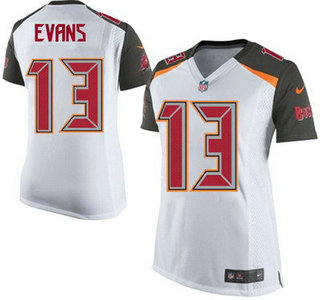 Women's Tampa Bay Buccaneers #13 Mike Evans White Road NFL Nike Game Jersey