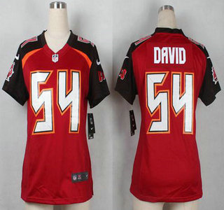 Women's Tampa Bay Buccaneers #54 Lavonte David Red Team Color NFL Nike Game Jersey
