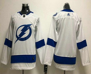 Women's Tampa Bay Lightning Blank White Stitched Jersey