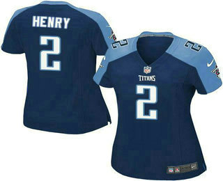 Women's Tennessee Titans #2 Derrick Henry Navy Blue Alternate Stitched NFL Elite Jersey