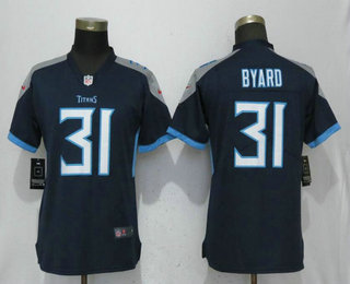 Women's Tennessee Titans #31 Kevin Byard Nike Navy Blue New 2018 Vapor Untouchable Limited Jersey