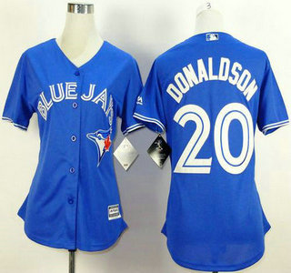 Women's Toronto Blue Jays #20 Josh Donaldson Alternate Blue 2015 MLB Cool Base Jersey