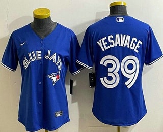 Women's Toronto Blue Jays #39 Trey Yesavage Blue Cool Base Jersey