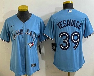 Women's Toronto Blue Jays #39 Trey Yesavage Light Blue Cool Base Jersey