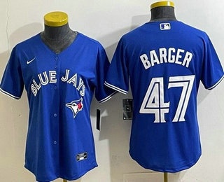 Women's Toronto Blue Jays #47 Addison Barger Blue Cool Base Jersey