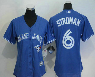 Women's Toronto Blue Jays #6 Marcus Stroman Blue Cool Base Baseball Jersey