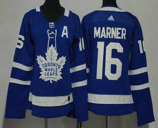 Women's Toronto Maple Leafs #16 Mitch Marner Blue Stitched Jersey