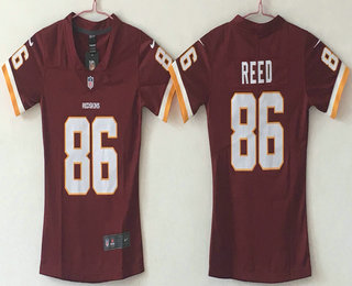 Women's Washington Redskins #86 Jordan Reed Burgundy Red 2017 Vapor Untouchable Stitched NFL Nike Limited Jersey