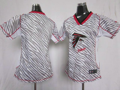 Nike Atlanta Falcons Blank 2012 Womens Zebra Fashion Jersey