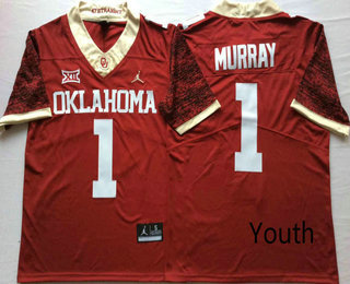 Youth Oklahoma Sooners #1 Kyler Murray Red 47 Game Winning Streak College 2017 Vapor Untouchable Limited Jersey