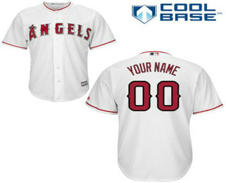 Youth's Los Angeles Angels White Customized Jersey