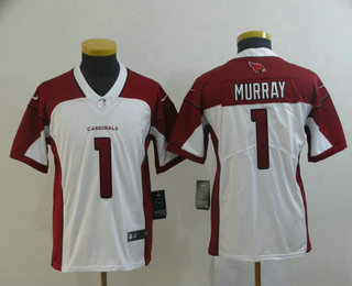 Youth Arizona Cardinals #1 Kyler Murray White 2019 Vapor Untouchable Stitched NFL Nike Limited Jersey