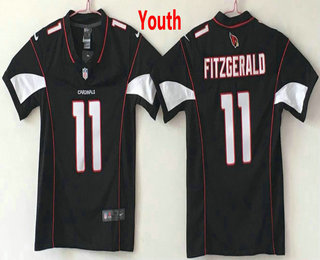 Youth Arizona Cardinals #11 Larry Fitzgerald Black 2017 Vapor Untouchable Stitched NFL Nike Limited Jersey