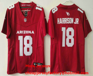 Youth Arizona Cardinals #18 Marvin Harrison Jr Limited Red FUSE Vapor Jersey