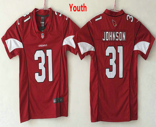 Youth Arizona Cardinals #31 David Johnson Red 2017 Vapor Untouchable Stitched NFL Nike Limited Jersey
