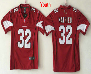 Youth Arizona Cardinals #32 Tyrann Mathieu Red 2017 Vapor Untouchable Stitched NFL Nike Limited Jersey