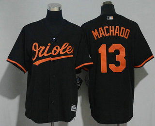 Youth Baltimore Orioles #13 Manny Machado Black Stitched MLB Cool Base Jersey