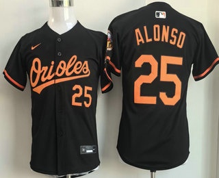 Youth Baltimore Orioles #25 Pete Alonso Black Limited Stitched Jersey