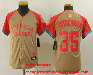 Youth Baltimore Orioles #35 Adley Rutschman Cream 2024 All Star Limited Stitched Jersey