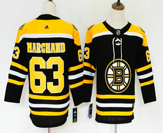 Youth Boston Bruins #63 Brad Marchand Black 2017-2018 Hockey Stitched NHL Jersey