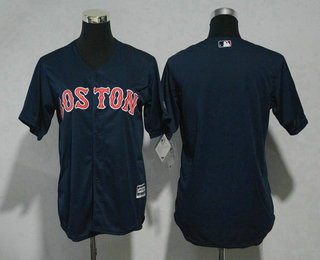 Youth Boston Red Sox Blank Navy Blue Stitched MLB Cool Base Jersey