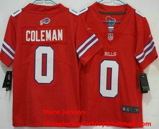 Youth Buffalo Bills #0 Keon Coleman Limited Red Vapor Jersey