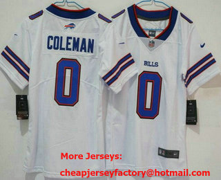 Youth Buffalo Bills #0 Keon Coleman Limited White Vapor Jersey