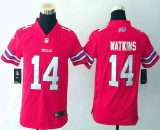 Youth Buffalo Bills #14 Sammy Watkins Nike Red Color Rush 2015 NFL Game Jersey