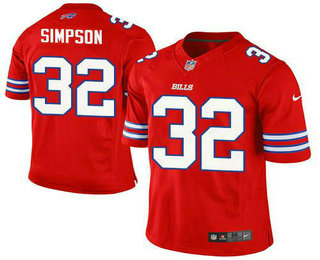 Youth Buffalo Bills #32 O. J. Simpson Red 2015 NFL Nike Game Jersey