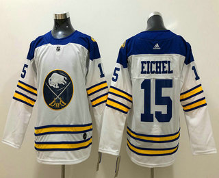 Youth Buffalo Sabres #15 Jack Eichel White Adidas Stitched NHL Jersey