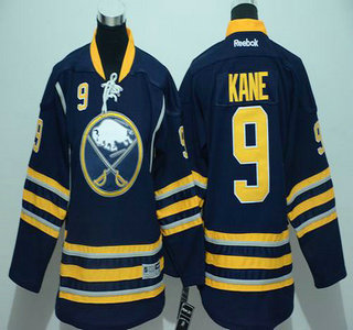 Youth Buffalo Sabres #9 Evander Kane Home Navy Blue NHL Reebok Jersey