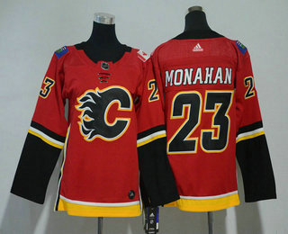 Youth Calgary Flames #23 Sean Monahan Red Home 2017-2018 Hockey Stitched NHL Jersey