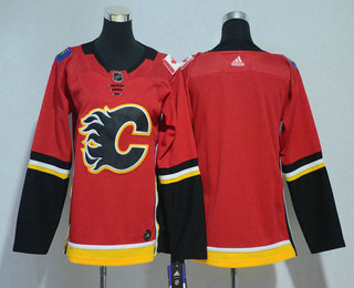 Youth Calgary Flames Blank Red Home 2017-2018 Hockey Stitched NHL Jersey