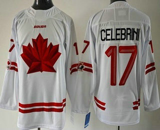 Youth Canada #17 Macklin Celebrini White 2026 Olympics Authentic Jersey