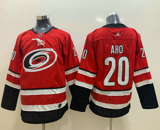 Youth Carolina Hurricanes #20 Sebastian Aho Red Adidas Stitched NHL Jersey
