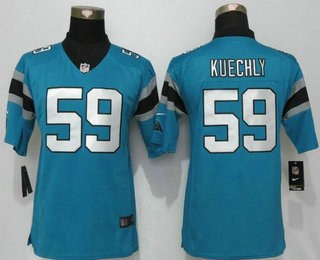 Youth Carolina Panthers #59 Luke Kuechly Nike Game Blue Jersey