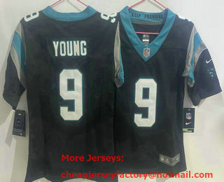 Youth Carolina Panthers #9 Bryce Young Black 2023 Vapor Untouchable Stitched Nike Limited Jersey