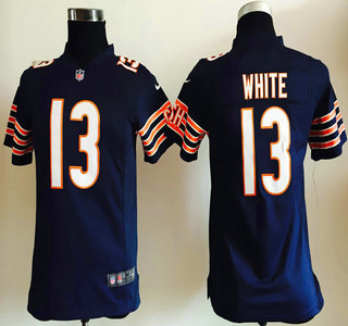 Youth Chicago Bears #13 Kevin White Nike Navy Blue Game Jersey
