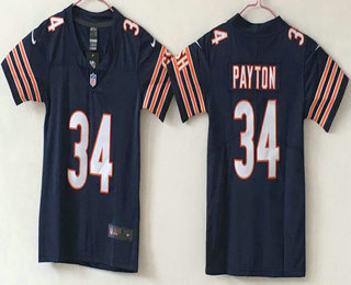 Youth Chicago Bears #34 Walter Payton Navy Blue 2017 Vapor Untouchable Stitched NFL Nike Limited Jersey