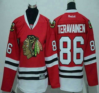 Youth Chicago Blackhawks #86 Teuvo Teravainen Red Jersey