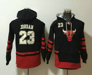 Youth Chicago Bulls #23 Michael Jordan NEW Black Pocket Stitched NBA Pullover Hoodie
