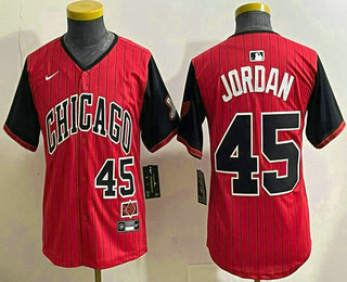 Youth Chicago White Sox #45 Michael Jordan Red 2025 City Connect Limited Jersey