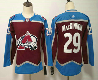 Youth Colorado Avalanche #29 Nathan MacKinnon Red 2017-2018 Hockey Stitched NHL Jersey