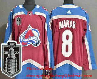Youth Colorado Avalanche #8 Cale Makar Red 2022 Stanley Cup Stitched Jersey