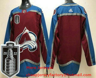 Youth Colorado Avalanche Blank Red 2022 Stanley Cup Stitched Jersey
